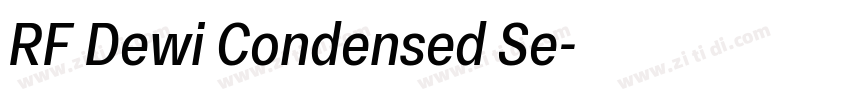 RF Dewi Condensed Se字体转换